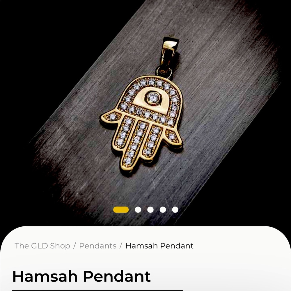 18k gold plated pendant